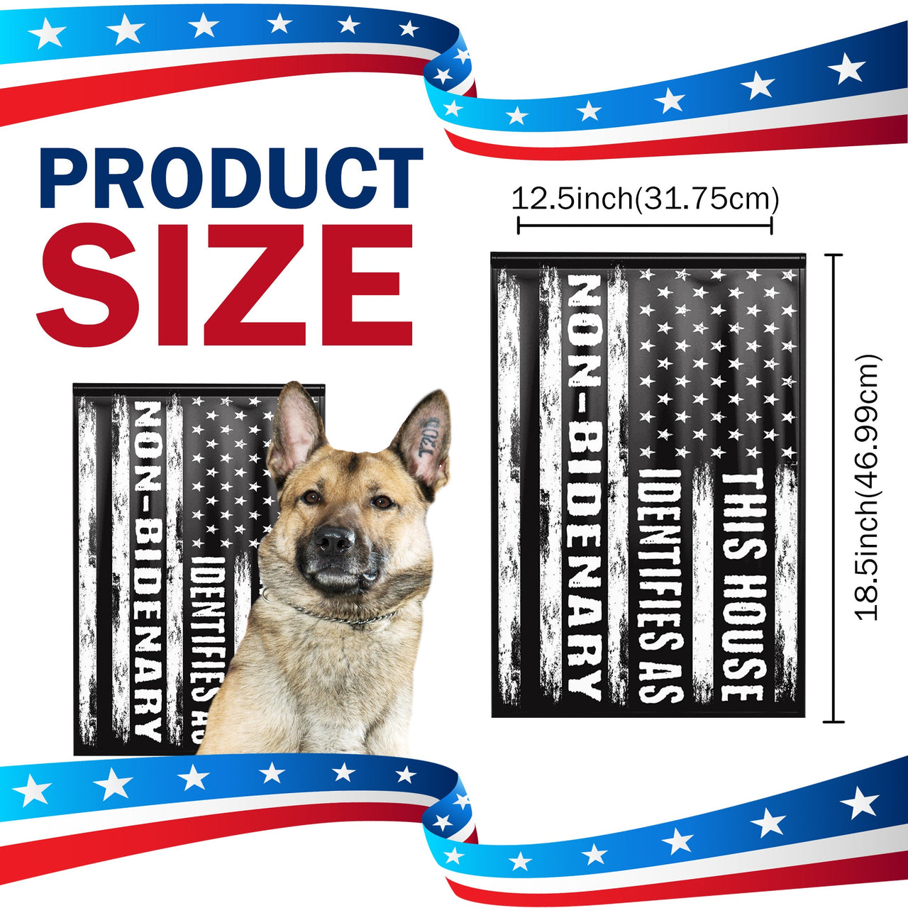 This House Identifies As Non Bidenary Yard Flag