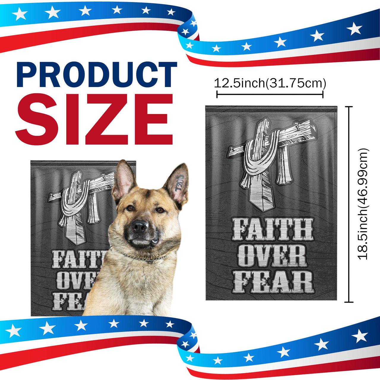 Faith Over Fear Yard Flag