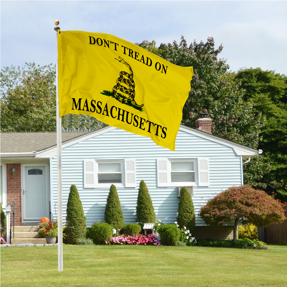 Don't Tread on Massachusetts 3 x 5 Gadsden Flag - Limited Edition