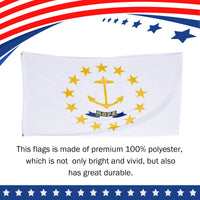 Rhode Island State Flag 3 x 5 Feet