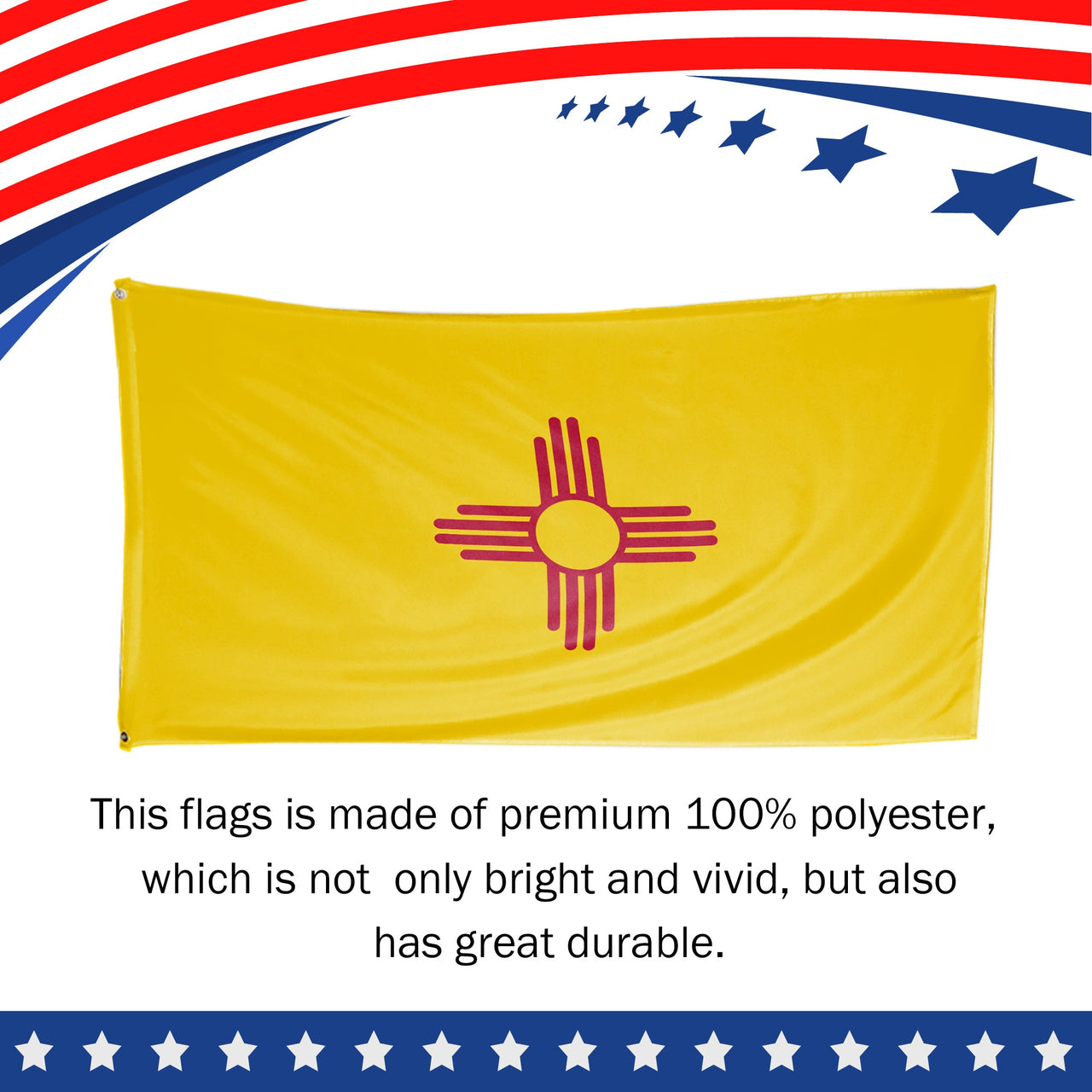 New Mexico State Flag 3 x 5 Feet