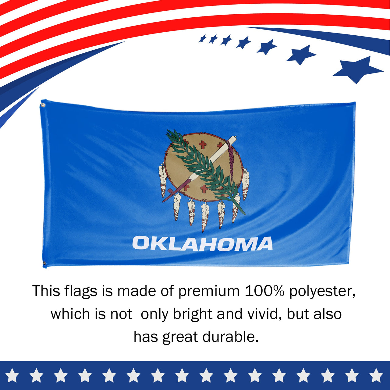 Oklahoma State Flag 3 x 5 Feet