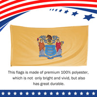 New Jersey State Flag 3 x 5 Feet