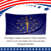 Indiana State Flag 3 x 5 Feet