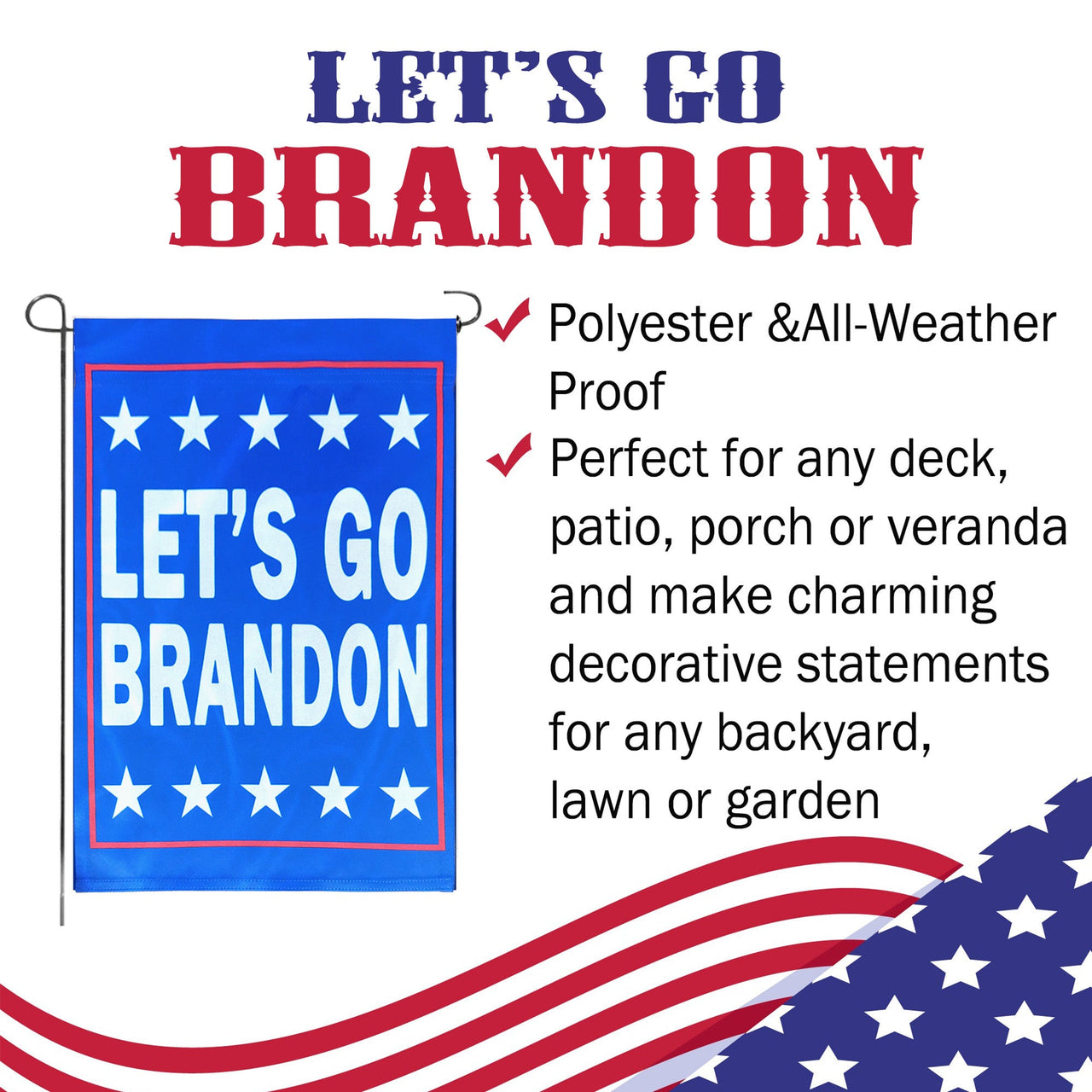Let's Go Brandon Limited Edition Yard Flag