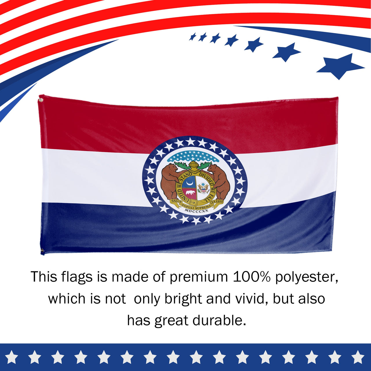 Missouri State Flag 3 x 5 Feet
