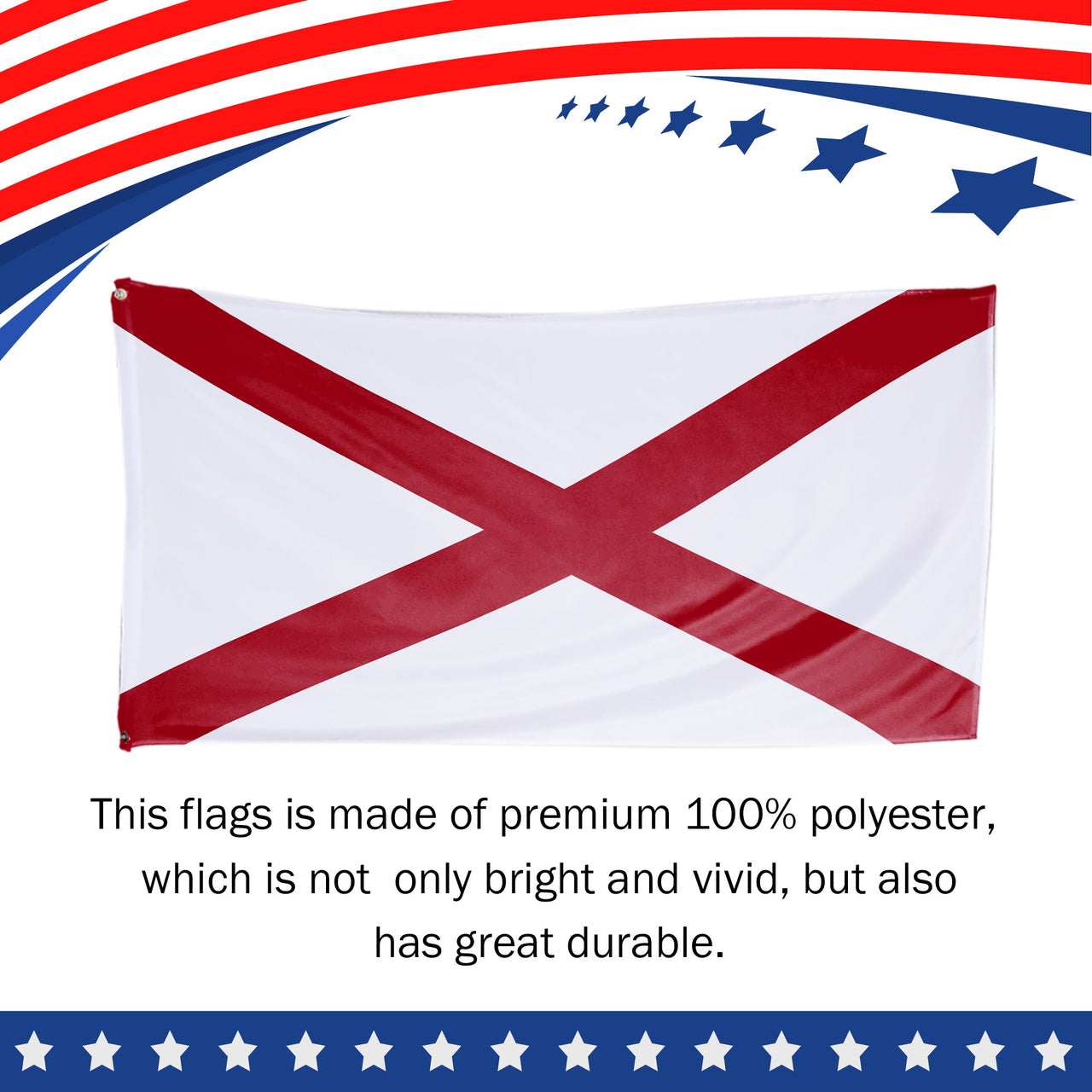 Alabama State Flag 3 x 5 Feet
