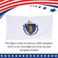 Massachusetts State Flag 3 x 5 Feet