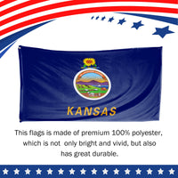 Kansas State Flag 3 x 5 Feet