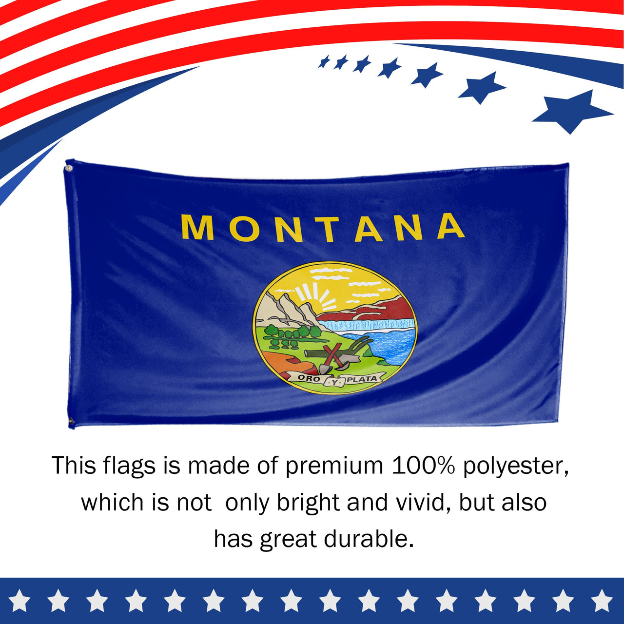 Montana State Flag 3 x 5 Feet