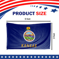 Kansas State Flag 3 x 5 Feet