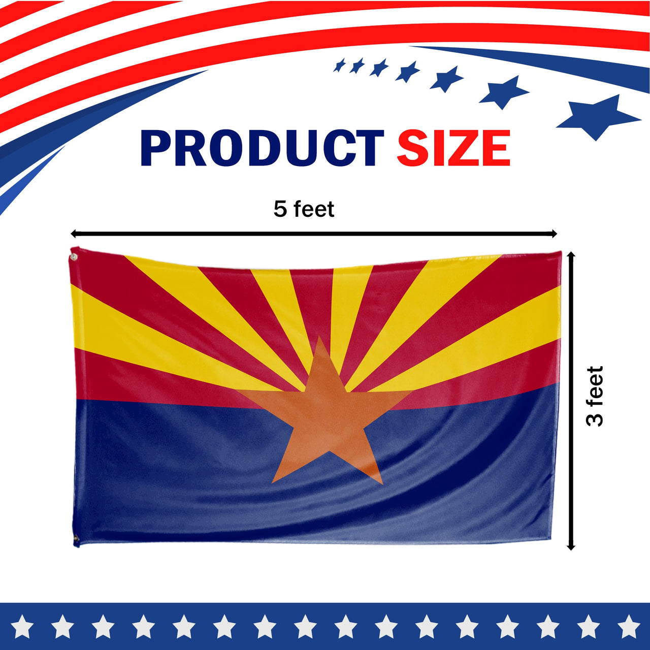 Arizona State Flag 3 x 5 Feet