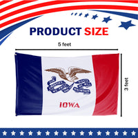 Iowa State Flag 3 x 5 Feet