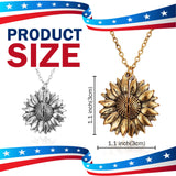 Engraved Let's Go Brandon Flower Locket Necklace Jewelry Gift