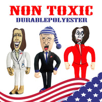 Extra Large Joe Biden Kamala Harris & Nancy Pelosi Starter Pack Tough Plush Dog Chew Toys with Squeakers - Official Republican Dogs