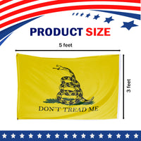 Don't Tread On Me Gadsden 3 x 5 Flag