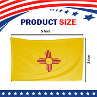 New Mexico State Flag 3 x 5 Feet
