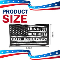 Identifies As Non Bidenary 3 x 5 Flag