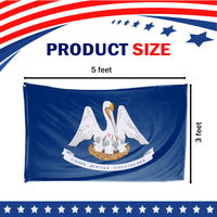 Louisiana State Flag 3 x 5 Feet