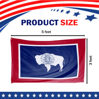 Wyoming State Flag 3 x 5 Feet