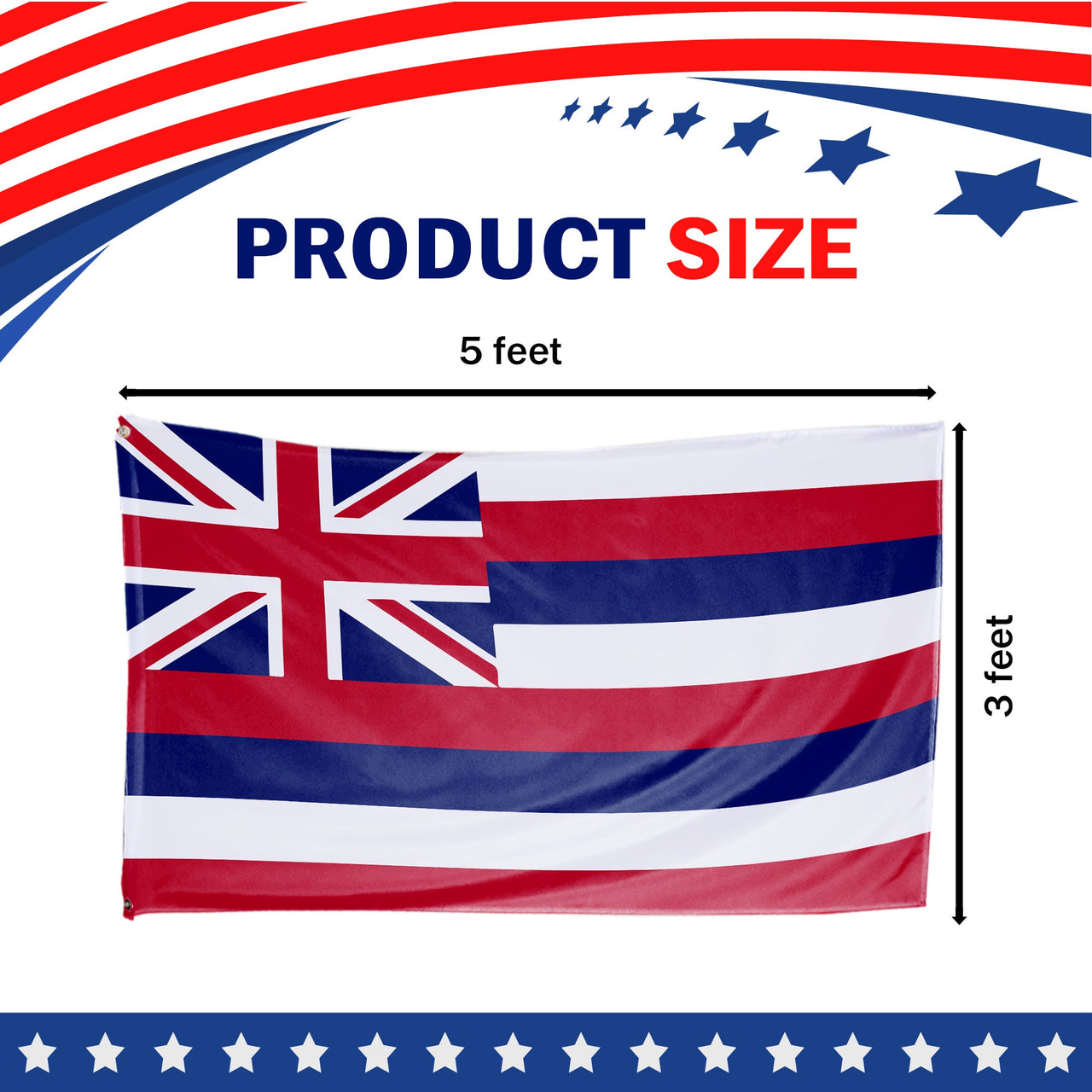 Hawaii State Flag 3 x 5 Feet