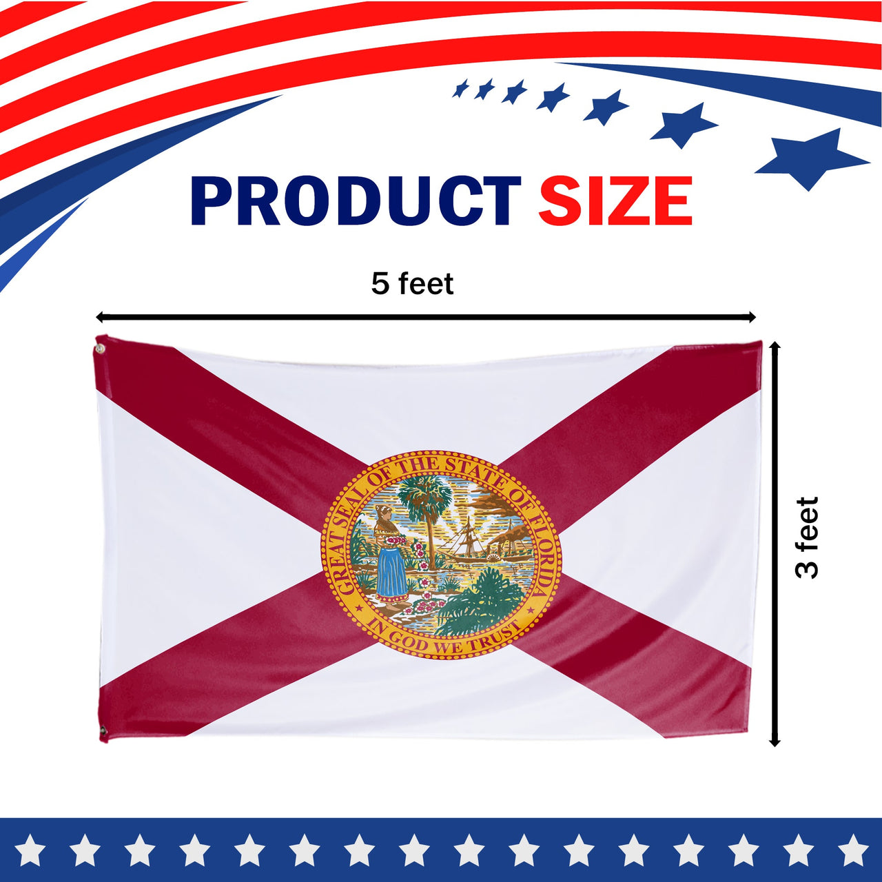 Florida State Flag 3 x 5 Feet