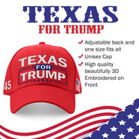 Texas For Trump Limited Edition Embroidered Hat!