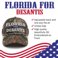 Florida For Desantis Camo Hat