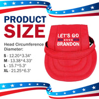 Let's Go Brandon Embroidered Dog Hat