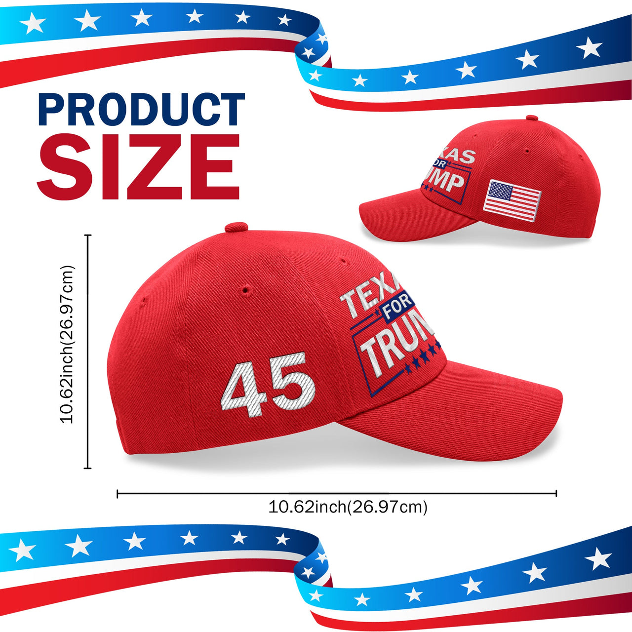 Texas For Trump Limited Edition Embroidered Hat!