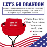 Let's Go Brandon Embroidered Dog Hat