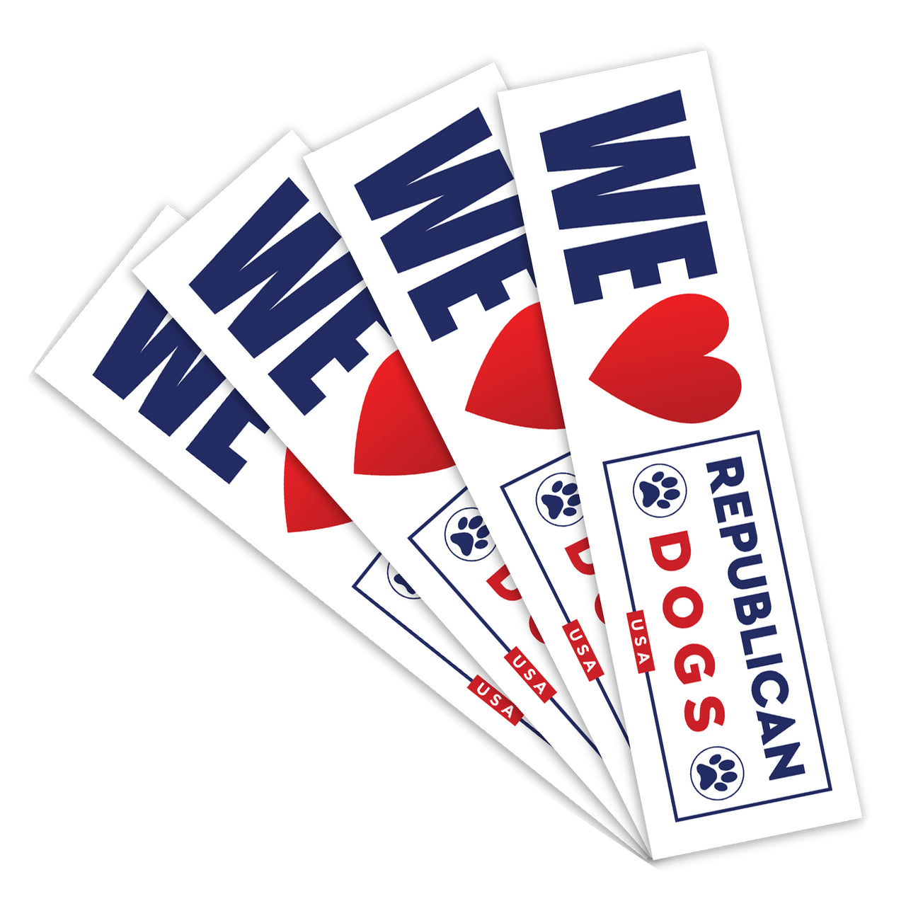 We Love Republican Dogs Bumper Sticker