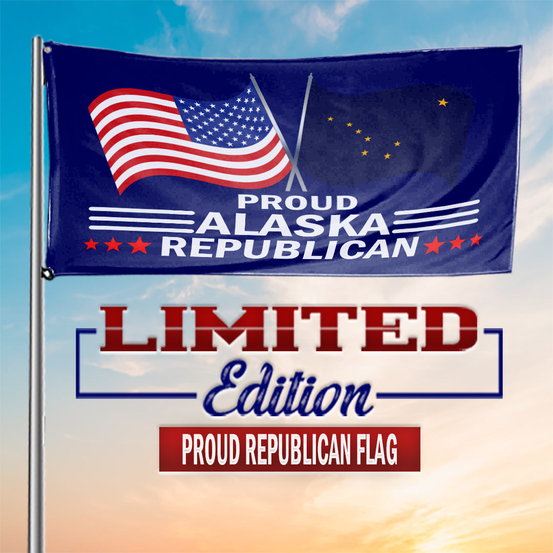 Proud Alaska Republican  3 x 5 Flag - Limited Edition Flags