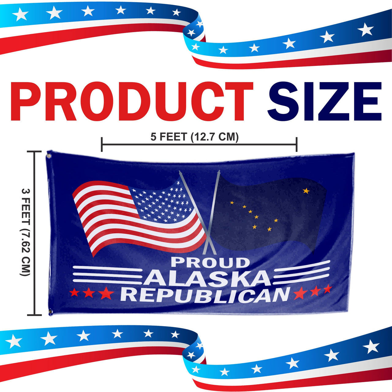 Proud Alaska Republican  3 x 5 Flag - Limited Edition Flags