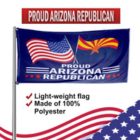 Proud Arizona Republican  3 x 5 Flag - Limited Edition Flags