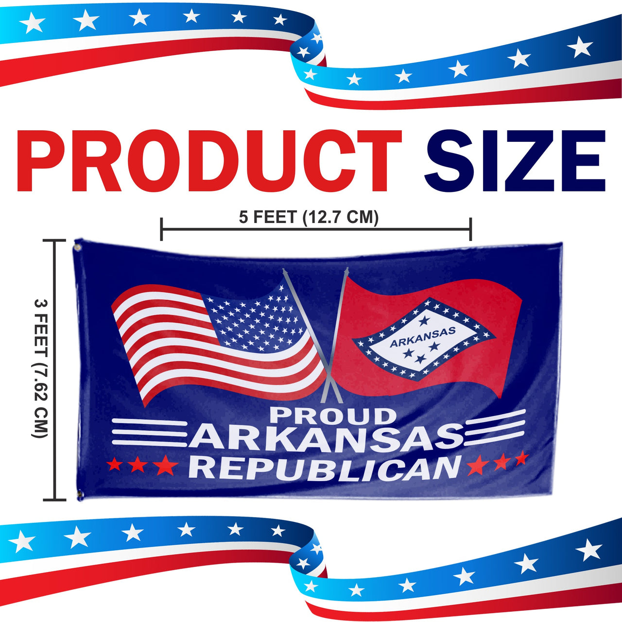 Proud Arkansas Republican 3 x 5 Flag - Limited Edition Flags