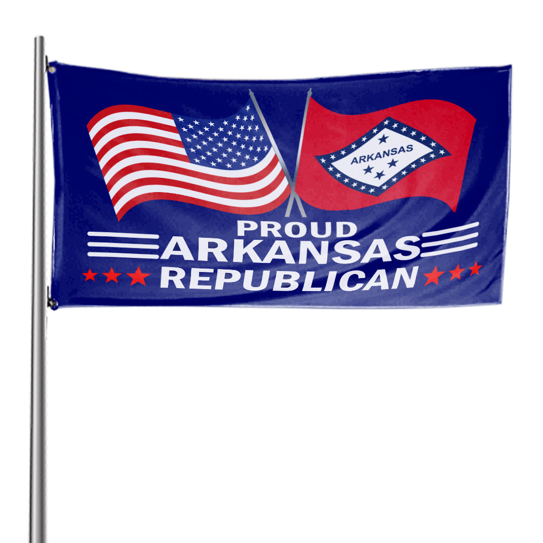 Proud Arkansas Republican 3 x 5 Flag - Limited Edition Flags