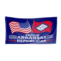 Proud Arkansas Republican 3 x 5 Flag - Limited Edition Flags