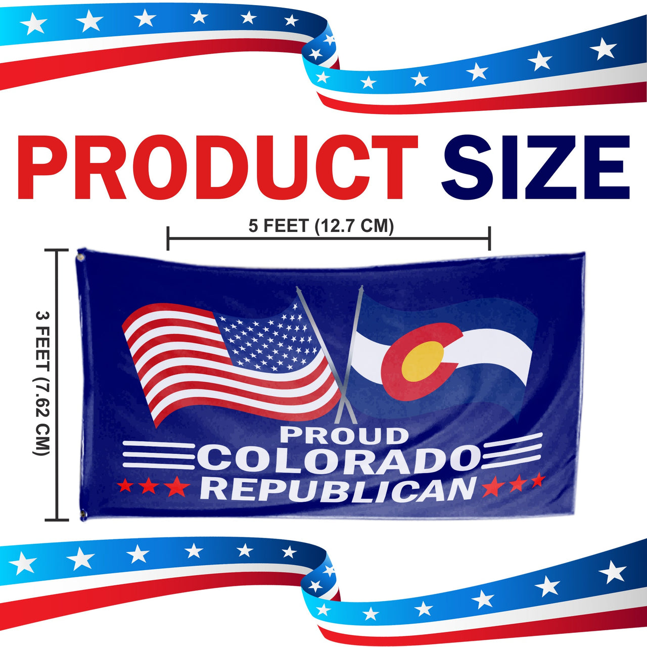 Proud Colorado Republican 3 x 5 Flag - Limited Edition Flags