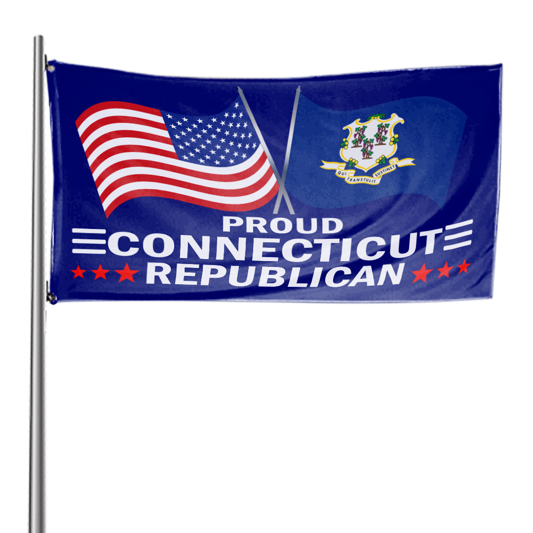 Proud Connecticut Republican 3 x 5 Flag - Limited Edition Flags