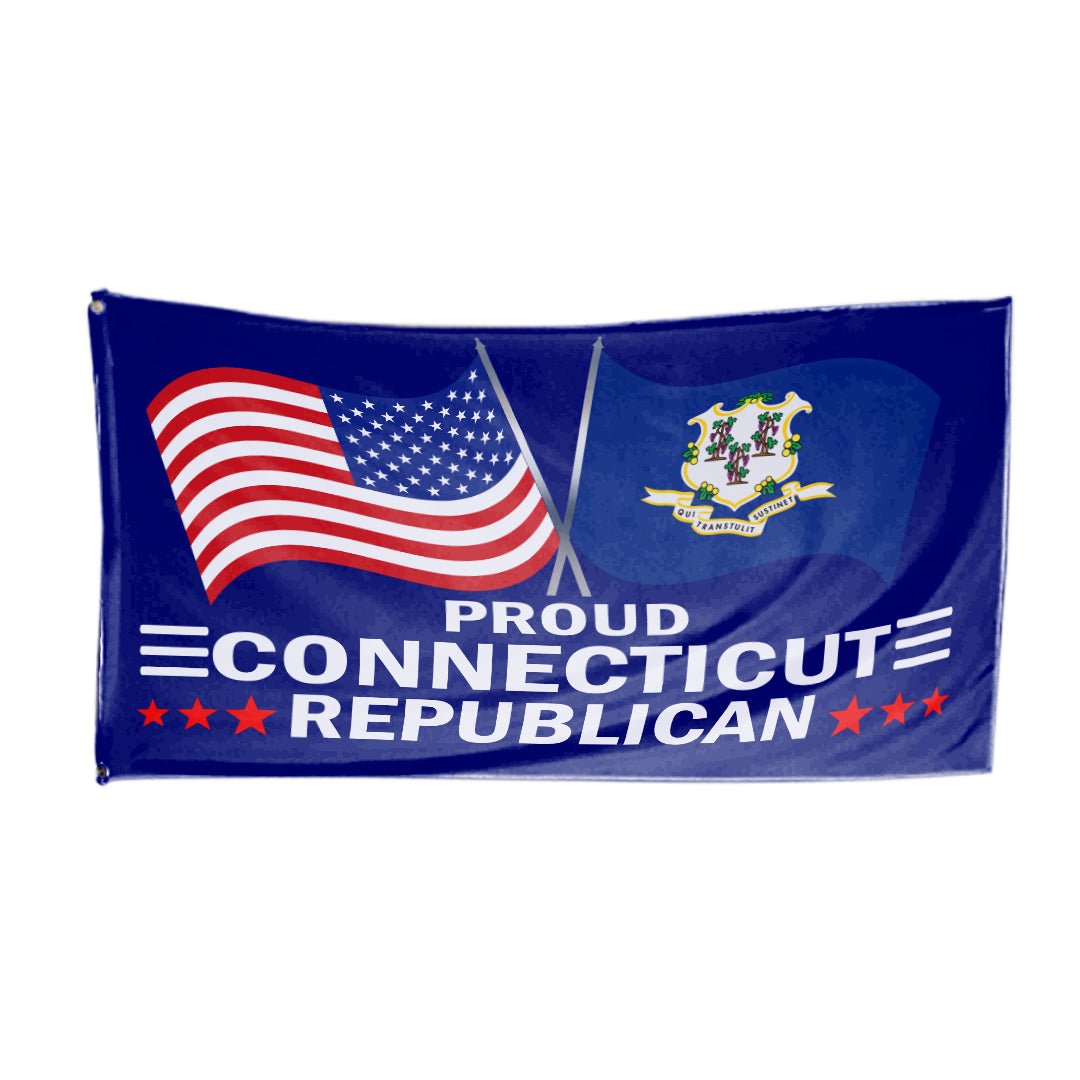 Proud Connecticut Republican 3 x 5 Flag - Limited Edition Flags