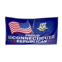 Proud Connecticut Republican 3 x 5 Flag - Limited Edition Flags