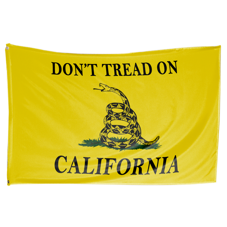 Don't Tread on California 3 x 5 Gadsden Flag - Limited Edition