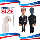 Chuck Schumer Tough Plush Dog Chew Toy with Squeaker - Official Republican Dogs