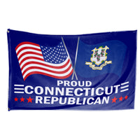 Proud Connecticut Republican 3 x 5 Flag - Limited Edition Flags