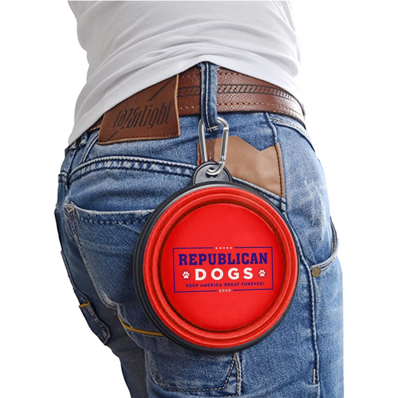 Republican Dogs Collapsible Dog Bowl