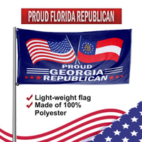 Proud Georgia Republican 3 x 5 Flag - Limited Edition Flags