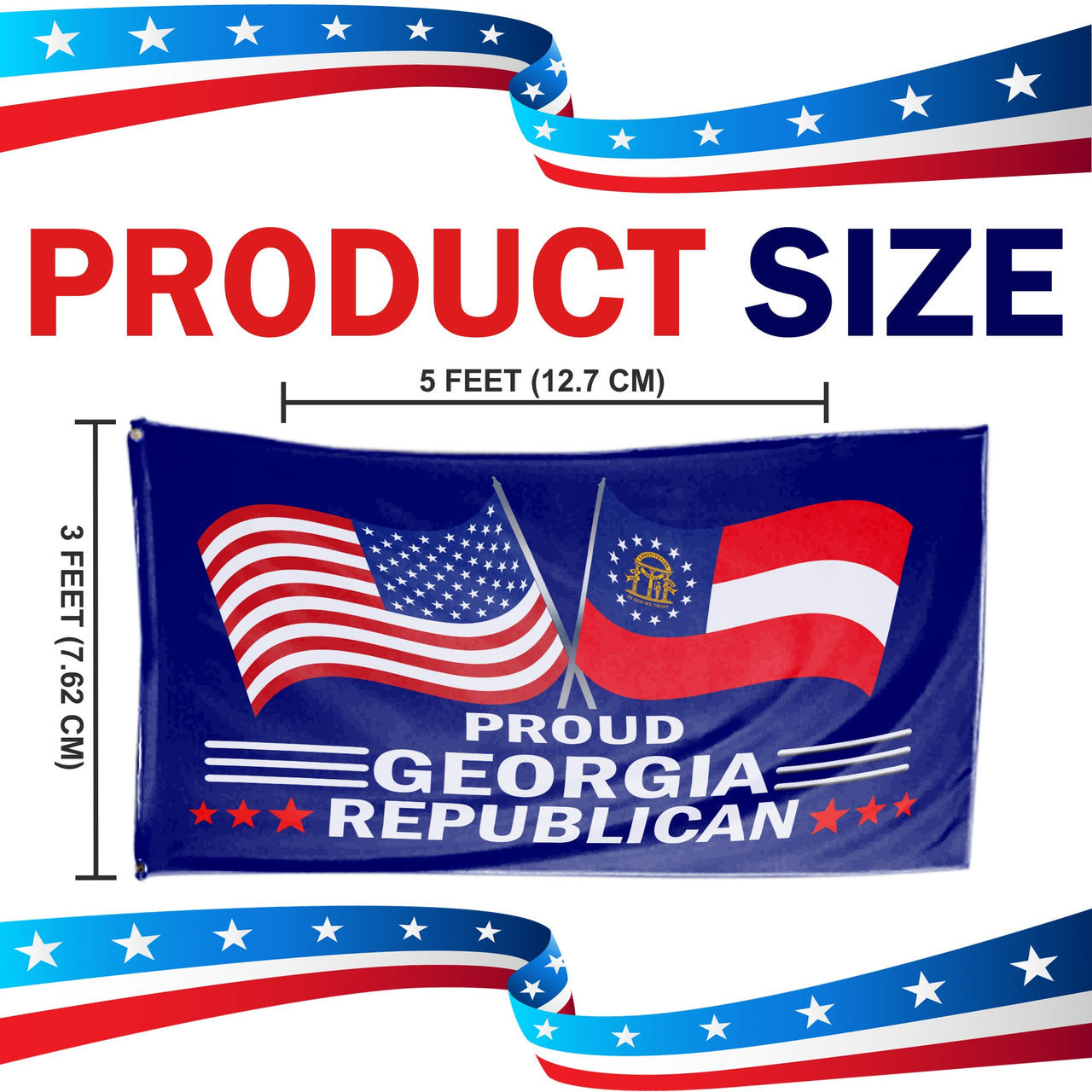 Proud Georgia Republican 3 x 5 Flag - Limited Edition Flags