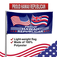 Proud Hawaii Republican  3 x 5 Flag - Limited Edition Flags