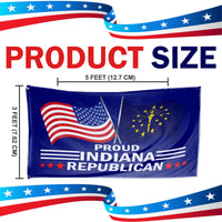 Proud Indiana Republican  3 x 5 Flag - Limited Edition Flags